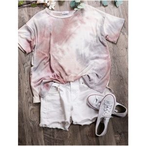 Women's Tie-Dye Pajama Short Set - Soft Cotton Lounge & Sleep Shorts - View #6